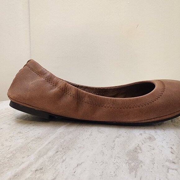 Lucky Brand Emmie Flats Light Cognac 5.5M - A047 - Picture 6 of 9